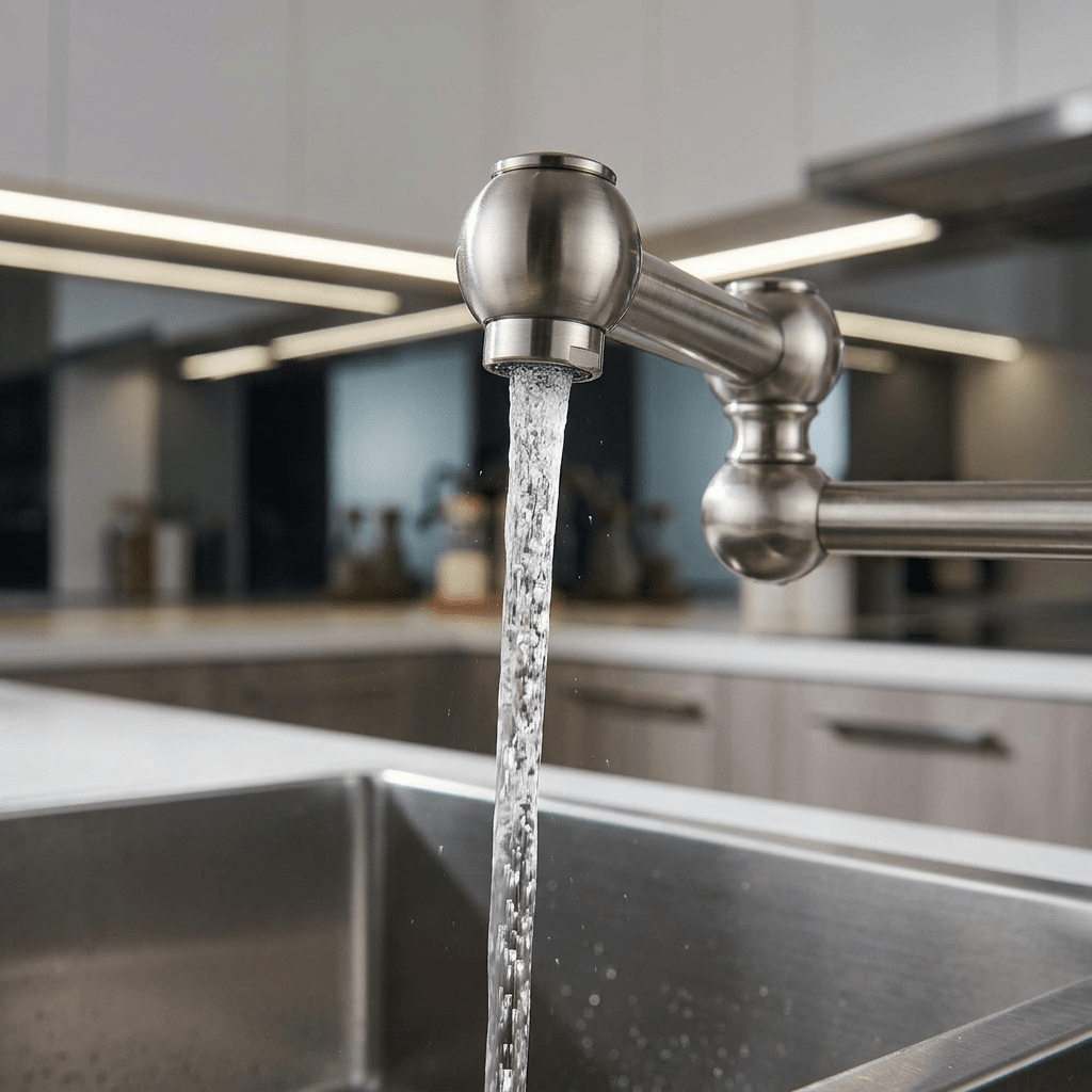 Torneira Gourmet Para Cozinha Articulada de Parede/ Água Fria Velatti Torneira Gourmet Para Cozinha Articulada de Parede/ Água Fria Velatti Artificio Lar 