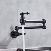 Torneira Gourmet Para Cozinha Articulada de Parede/ Água Fria Velatti Torneira Gourmet Para Cozinha Articulada de Parede/ Água Fria Velatti Artificio Lar Preto Fosco 