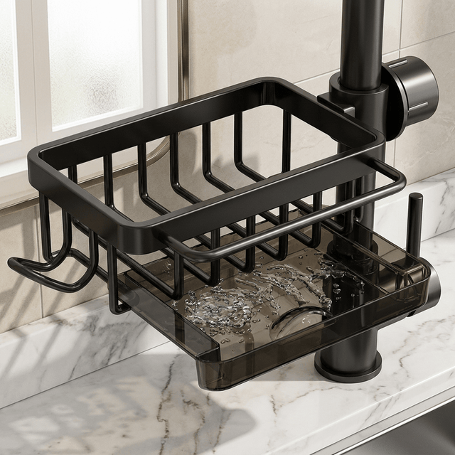 Torneira Gourmet para Cozinha DrainFix Kitchen Hutches Artificio Lar Preto Fosco
