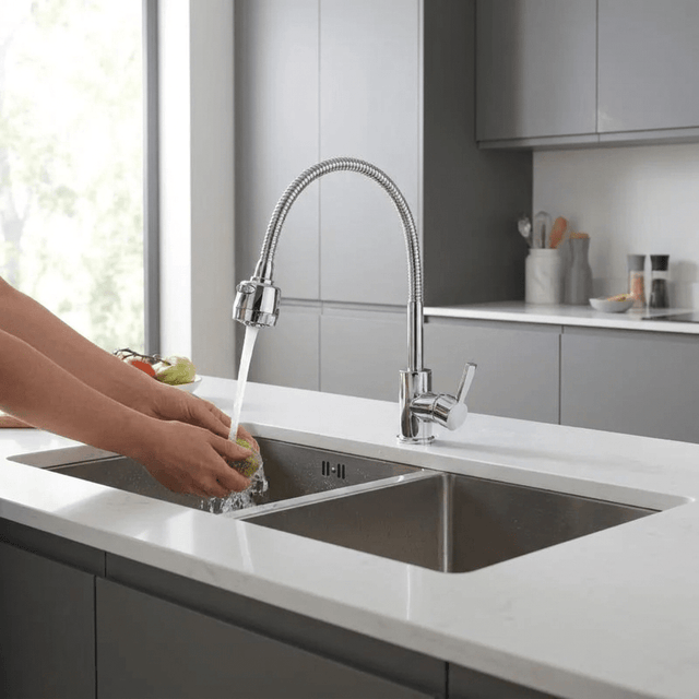 Torneira Gourmet para Cozinha HydroFlex Kitchen Hutches Artificio Lar