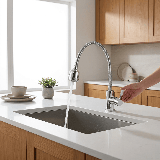 Torneira Gourmet para Cozinha HydroFlex Kitchen Hutches Artificio Lar