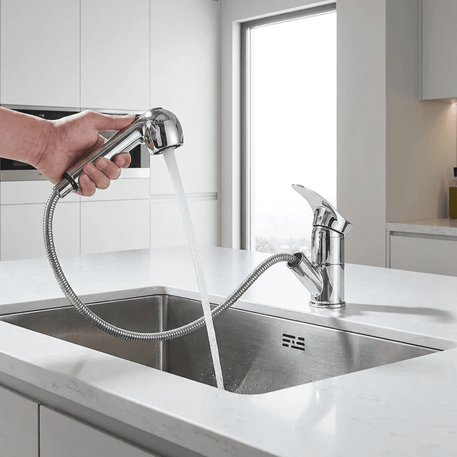 Torneira Gourmet para Cozinha Monocomando Retrátil Pluvia Bathroom Suites Artificio Lar