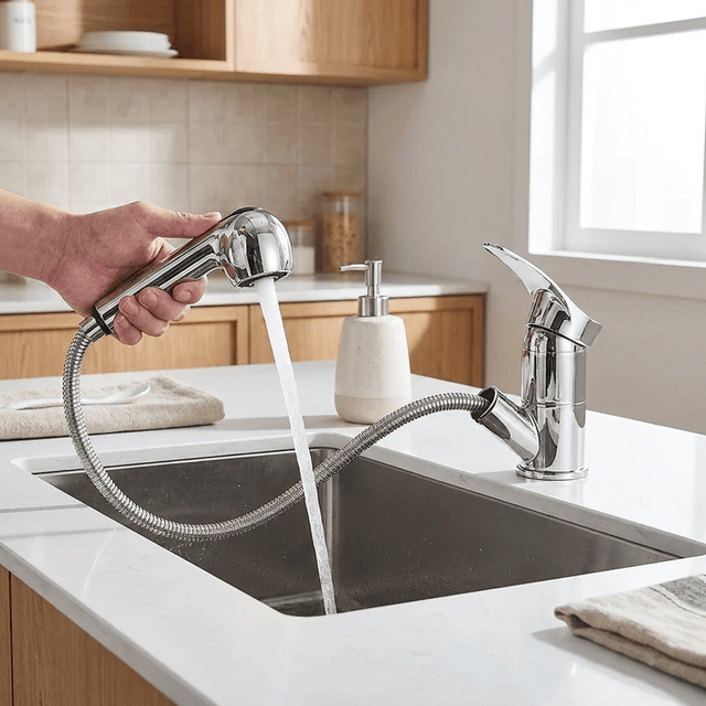 Torneira Gourmet para Cozinha Monocomando Retrátil Pluvia Bathroom Suites Artificio Lar