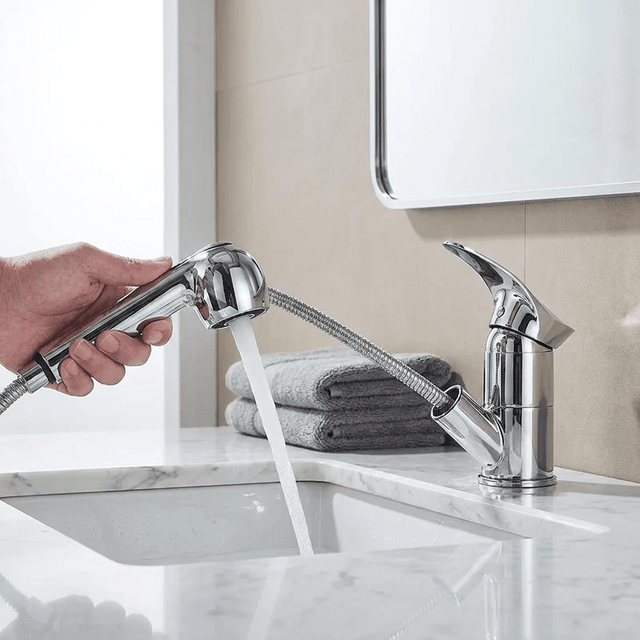 Torneira Gourmet para Cozinha Monocomando Retrátil Pluvia Bathroom Suites Artificio Lar Cromado