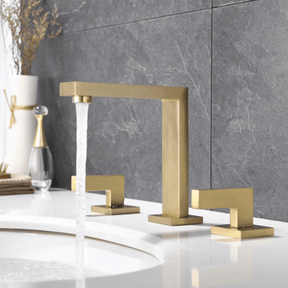 Torneira Misturador Quadratta Colors Torneira Online Gold Escovado 
