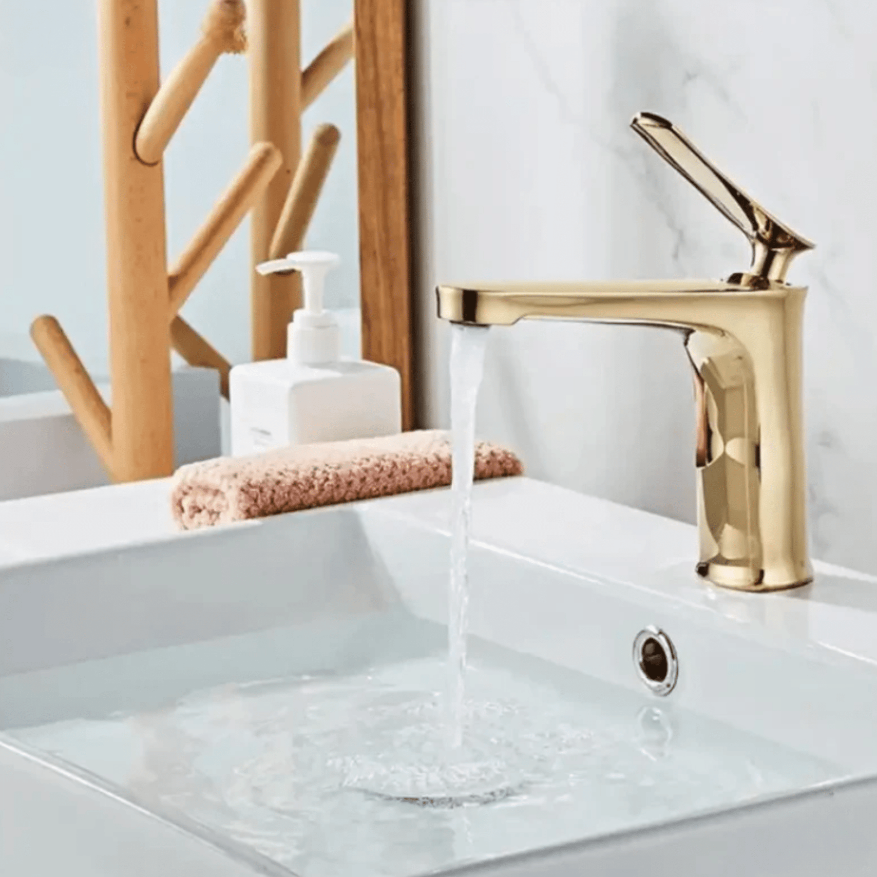 Torneira Misturadora Com Bico Arejador para banheiro Monocomando Glacy torneira para banheiro Artificio Lar 