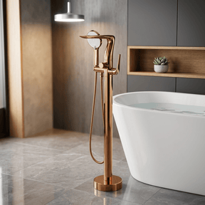 Torneira Monocomando AquaLux Rose Gold Bathroom Cabinets Artificio Lar 