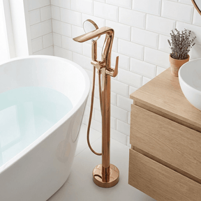 Torneira Monocomando AquaLux Rose Gold Bathroom Cabinets Artificio Lar 