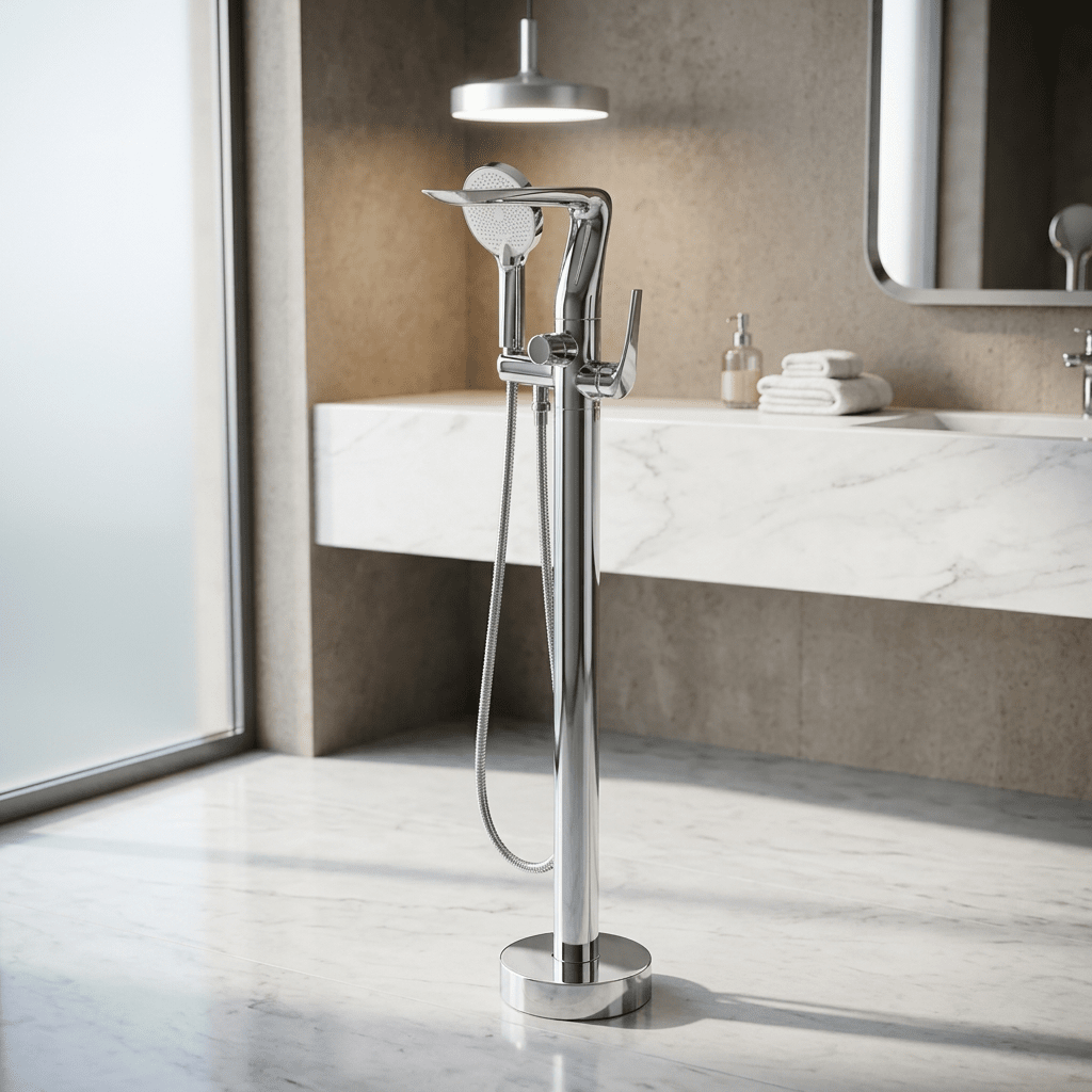 Torneira Monocomando AquaLux Rose Gold Bathroom Cabinets Artificio Lar Cromado 