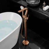 Torneira Monocomando AquaLux Rose Gold Bathroom Cabinets Artificio Lar Rose Gold 