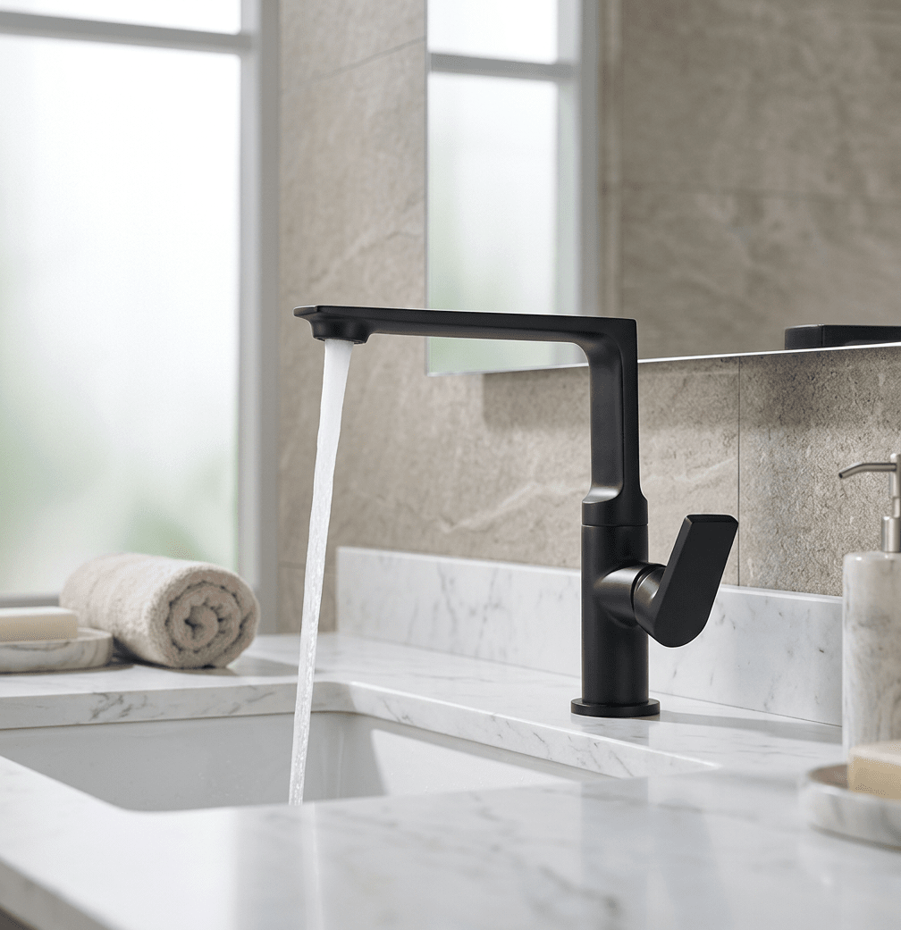 Torneira Monocomando AquaLux Torneira Monocomando AquaLux Artificio Lar Preto Fosco 