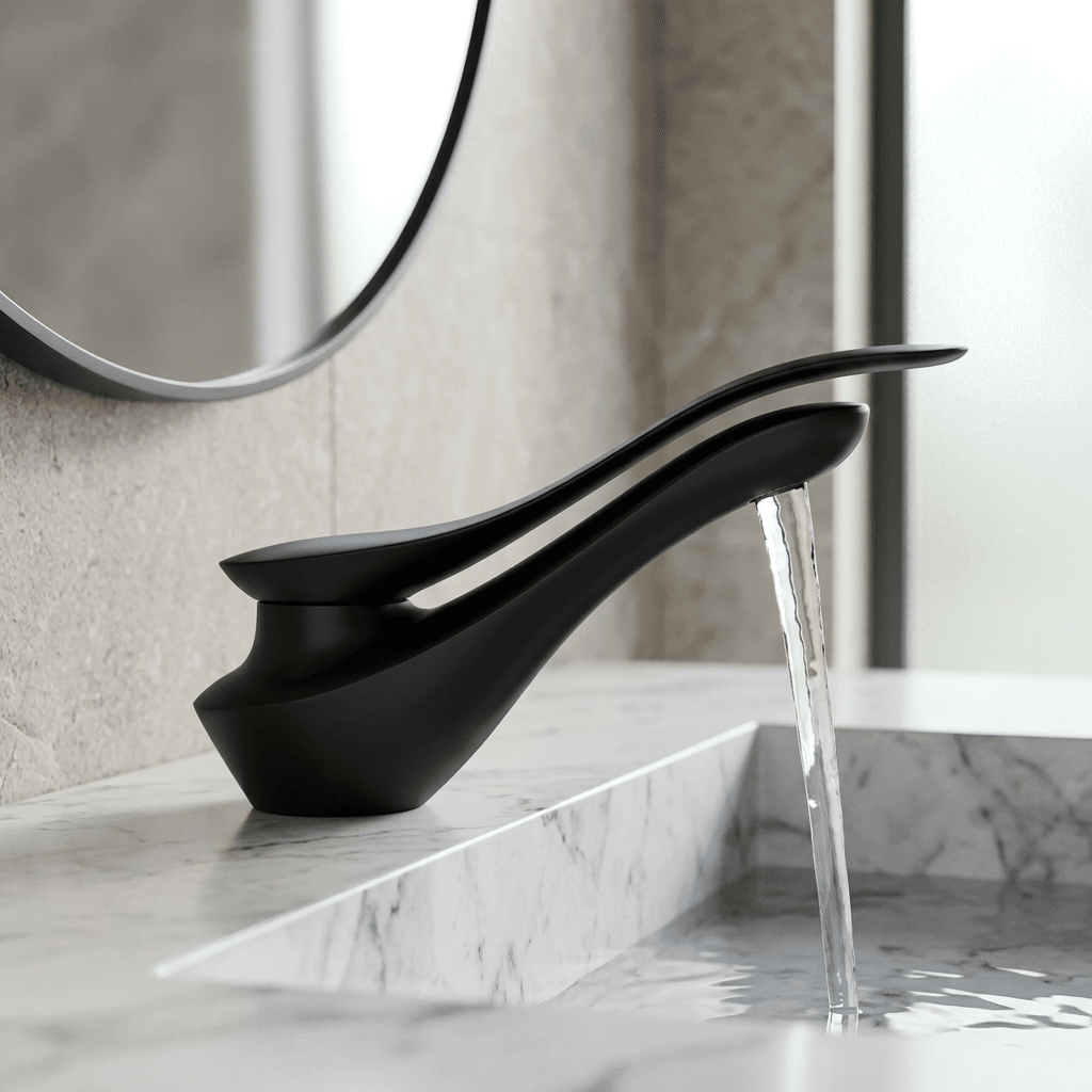 Torneira Monocomando AquaLuxe Torneira Monocomando AquaLuxe Artificio Lar Preto Fosco 