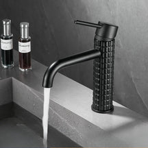 Torneira Monocomando Banheiro Lavatório Drumon Artificio Lar Torneira Monocomando Banheiro Lavatório Drumon Artificio Lar Artificio Lar Preto Fosco - Baixa 