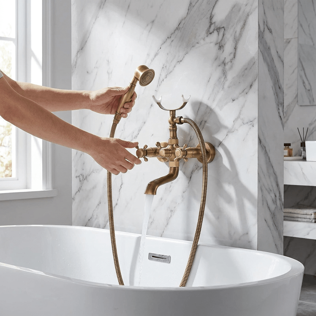 Torneira para Banheira de Parede Luvence Bathroom Suites Artificio Lar