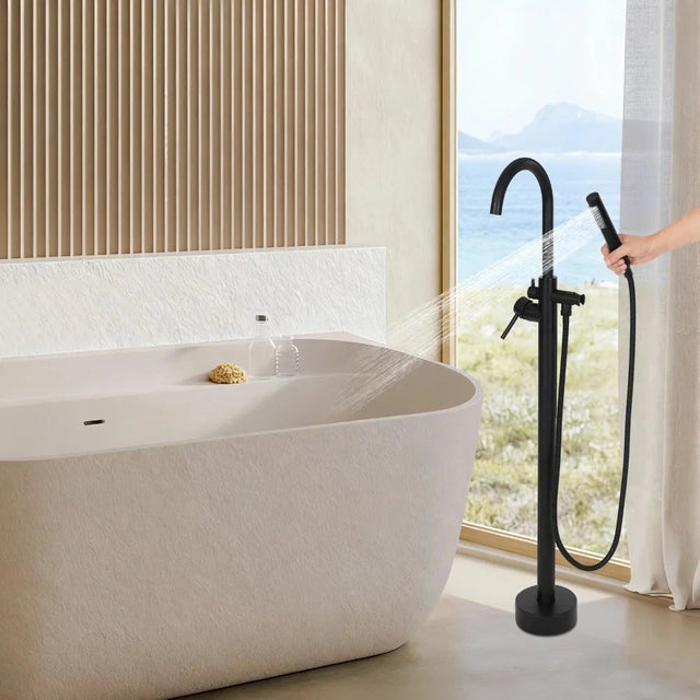 Torneira para Banheira de Piso Monocomando Veller Torneira de Piso para Banheira Artificio Lar
