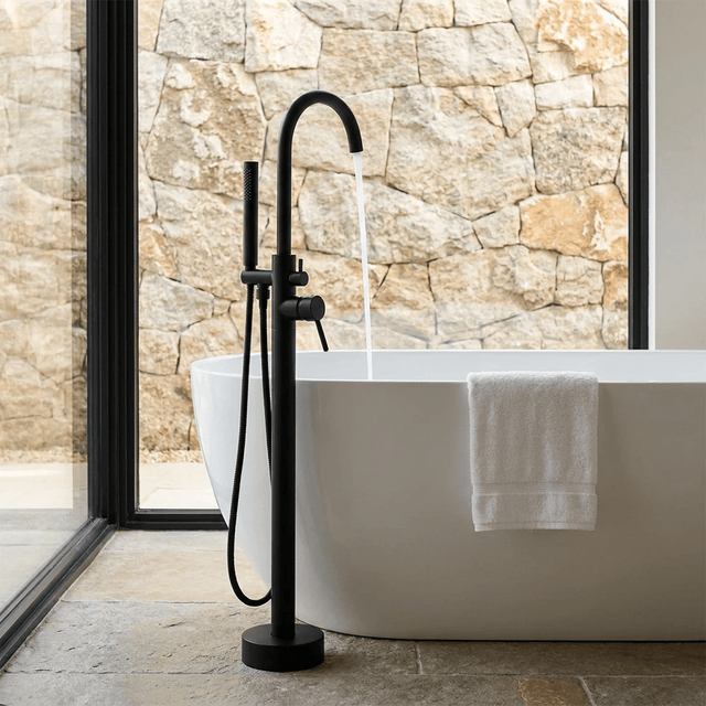 Torneira para Banheira de Piso Monocomando Veller Torneira de Piso para Banheira Artificio Lar