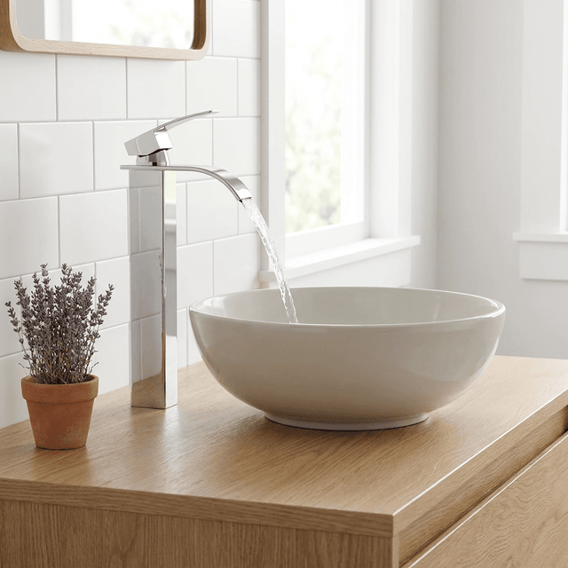 Torneira para Banheiro Bica Alta Monocomando Cascata Fluence Bathroom Suites Artificio Lar