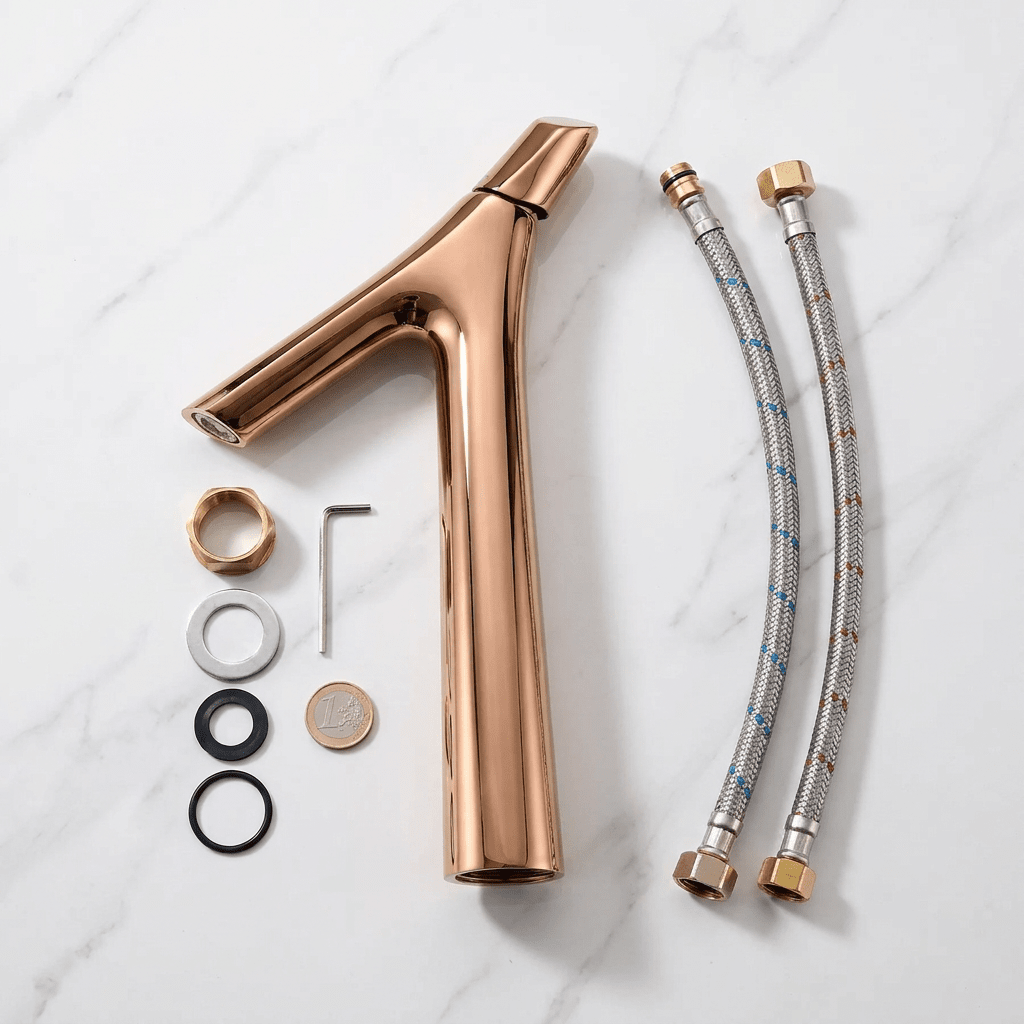 Torneira para Banheiro Bica Alta Monocomando Rose Bathroom Suites Artificio Lar 
