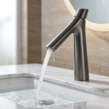 Torneira para Banheiro Bica Alta Monocomando Rose Bathroom Suites Artificio Lar Grafite 