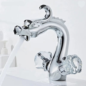 Torneira Para Banheiro de Bancada Dragon Luxury Torneira Para Banheiro de Bancada Dragon Luxury Artificio Lar Cromado Curto 