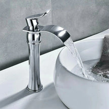 Torneira Para Banheiro Dourada Bica Alta Monocomando Luxo Misturador Beeno Torneira Para Banheiro Dourada Bica Alta Monocomando Luxo Misturador Beeno Artificio Lar Cromado 