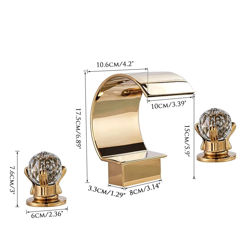 Torneira Para Banheiro Misturador Duplo Comando Cascata Orlando Torneira Para Banheiro Misturador Duplo Comando Cascata Orlando Artificio Lar 