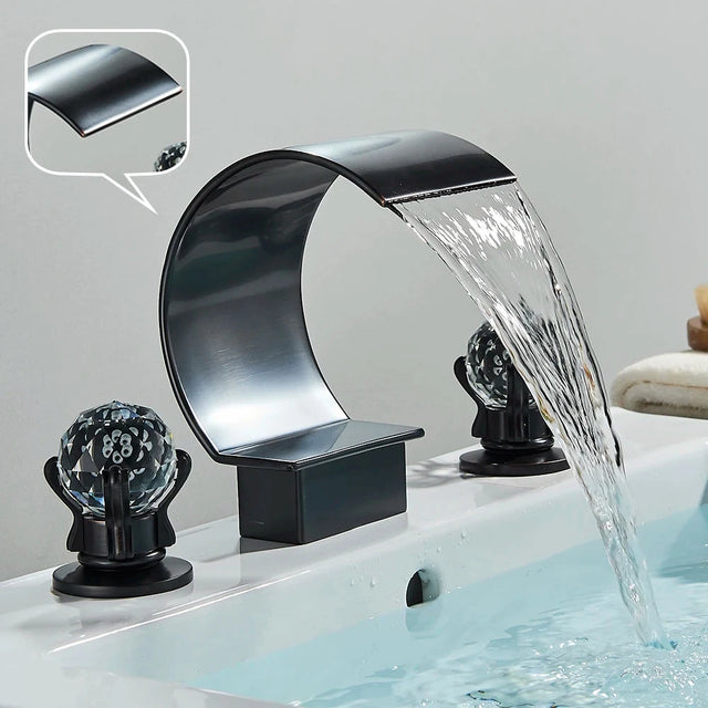 Torneira Para Banheiro Misturador Duplo Comando Cascata Orlando Torneira Para Banheiro Misturador Duplo Comando Cascata Orlando Artificio Lar