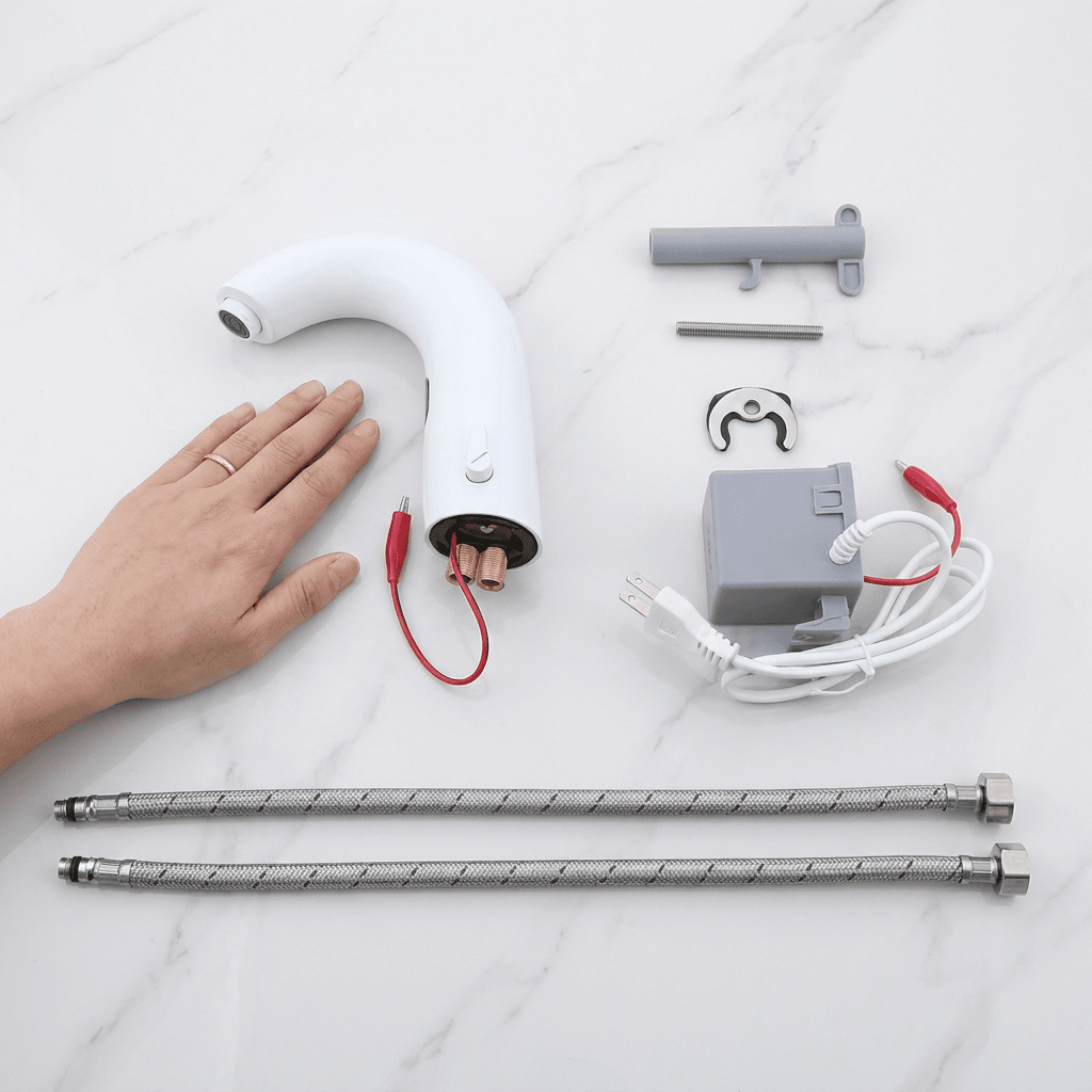Torneira para Banheiro Monocomando Automática AquaSense Bathroom Suites Artificio Lar 