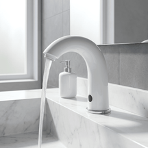 Torneira para Banheiro Monocomando Automática AquaSense Bathroom Suites Artificio Lar Branco 