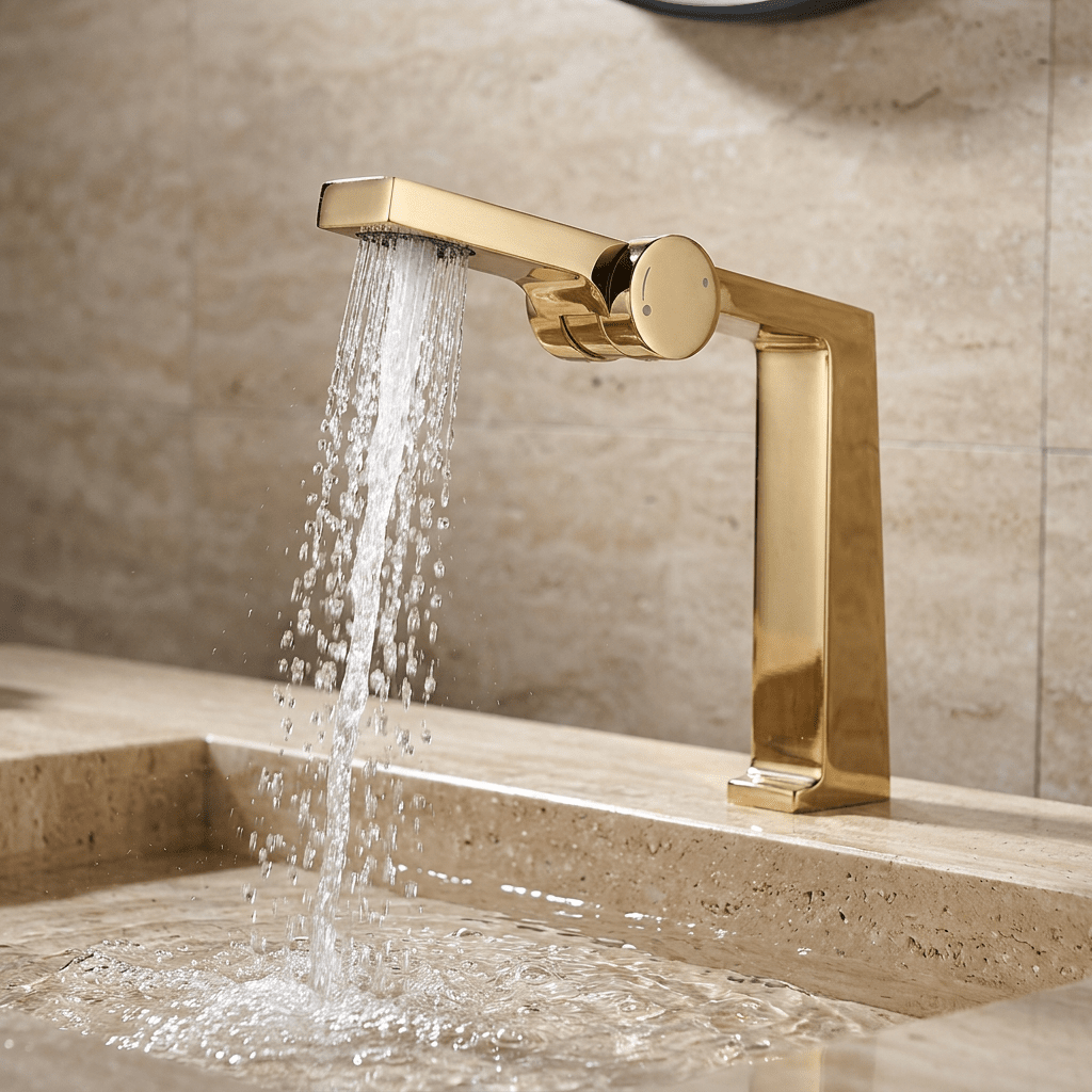 Torneira para Banheiro Monocomando Cascata Bica Alta LuxFlow Torneira para Banheiro Artificio Lar 