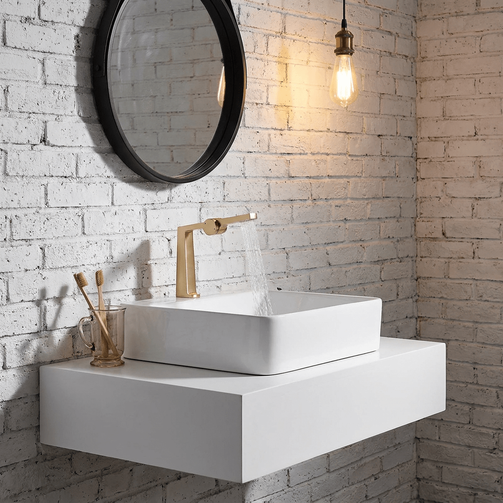 Torneira para Banheiro Monocomando Cascata Bica Alta LuxFlow Torneira para Banheiro Artificio Lar 