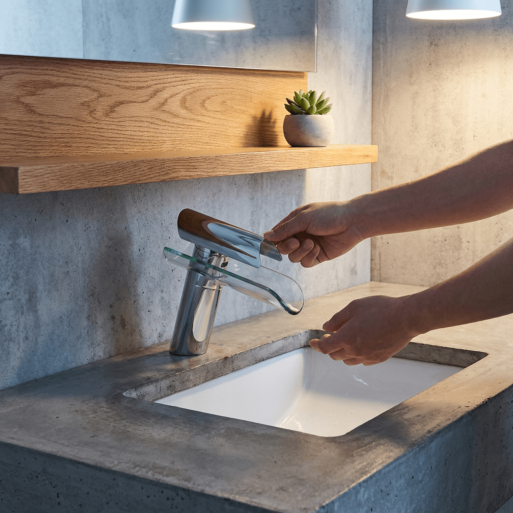 Torneira para Banheiro Monocomando Cascata Lunavita Bathroom Suites Artificio Lar