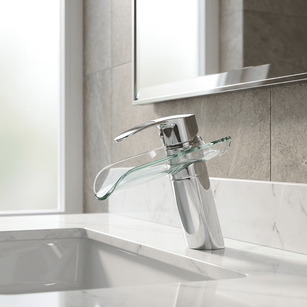 Torneira para Banheiro Monocomando Cascata Lunavita Bathroom Suites Artificio Lar Bica Baixa Cromada