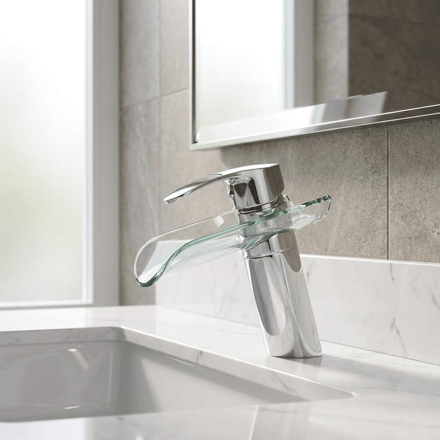 Torneira para Banheiro Monocomando Cascata Lunavita Bathroom Suites Artificio Lar Bica Baixa Cromada