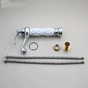 Torneira Para Banheiro Monocomando Com Cristais Siren Torneira Para Banheiro Monocomando Com Cristais Siren Artificio Lar 