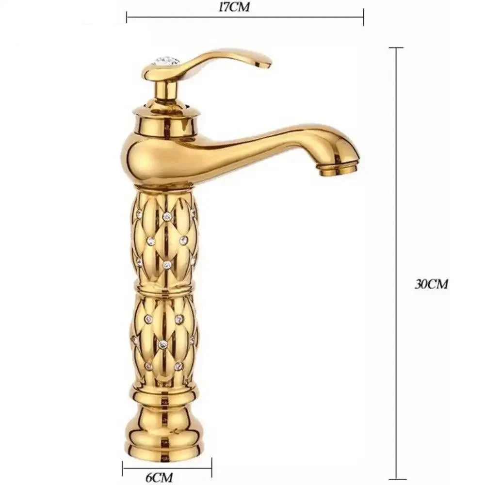 Torneira Para Banheiro Monocomando Com Cristais Siren Torneira Para Banheiro Monocomando Com Cristais Siren Artificio Lar 