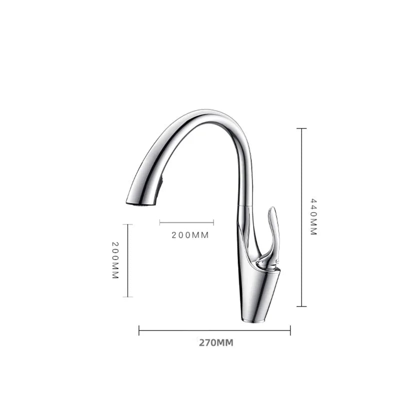 Torneira Retrátil de Cozinha Luxo VEKOVA K306 torneira gourmet Cozinha Artificio Lar 