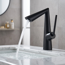 Torneira para Banheiro Monocomando Elegance - Preto