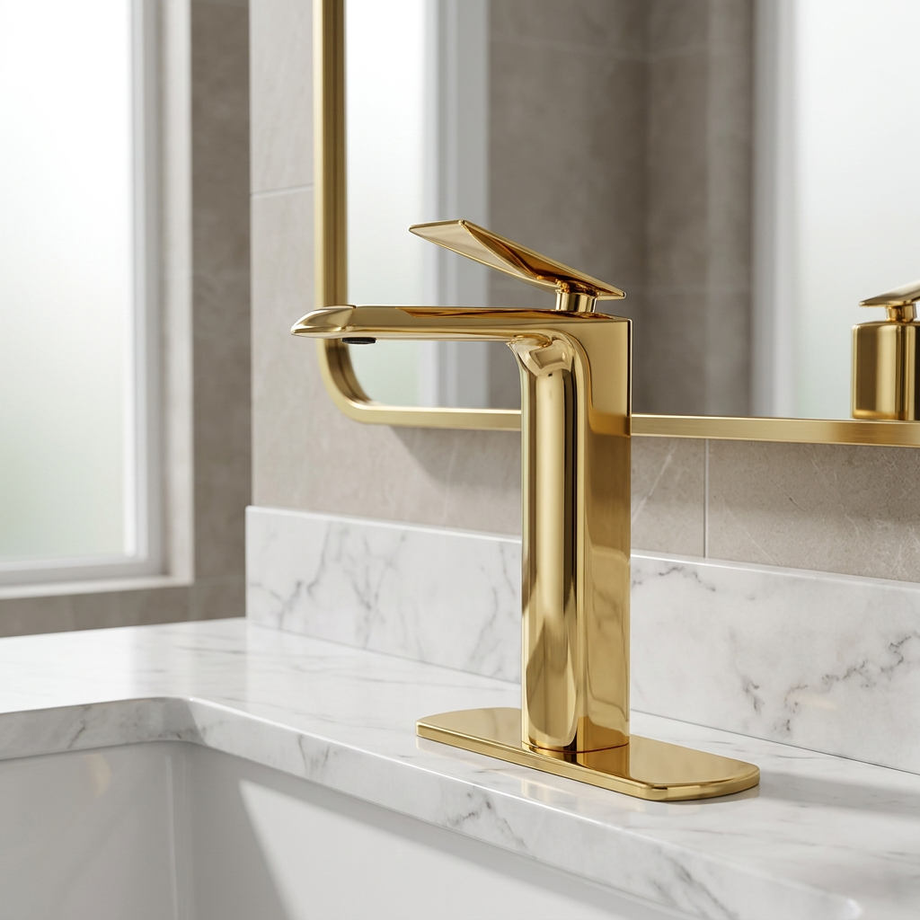Torneira Cascata LuxoFlux - Dourado