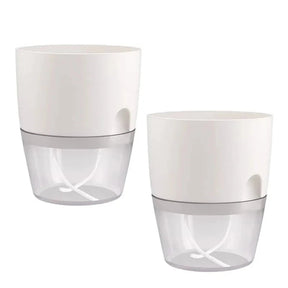 Vaso Brota Decor Auto Sustentável (COMPRE 1 LEVE 2 HOJE) Vaso Artificio Lar BRANCO (COMPRE 1 LEVE 2) G Grande 