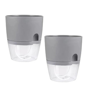 Vaso Brota Decor Auto Sustentável (COMPRE 1 LEVE 2 HOJE) Vaso Artificio Lar CINZA (COMPRE 1 LEVE 2) Grande 